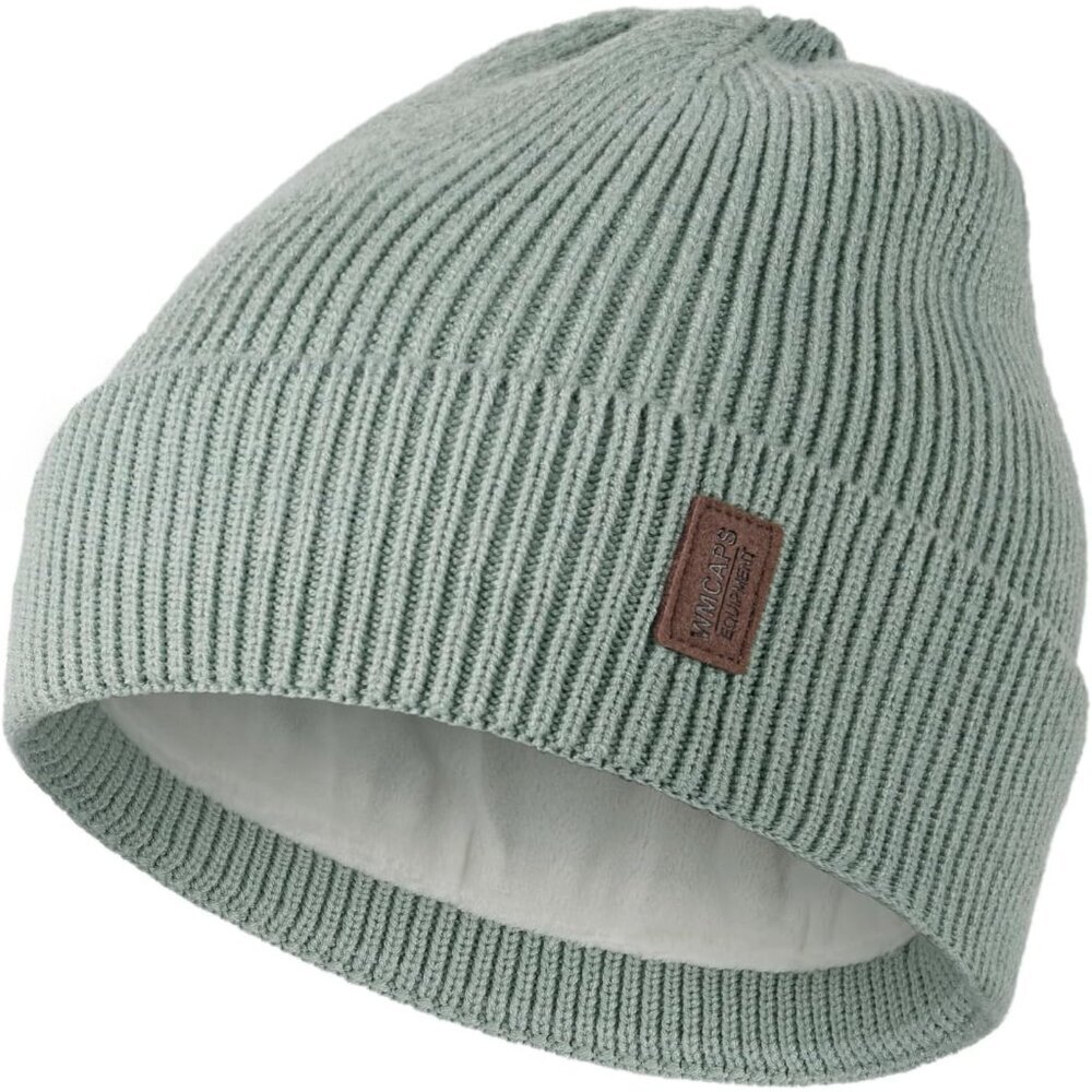 Men's Tender Greens Fleece Lined Beanie Soft Winter Warm Ski Stocking Knit Hat